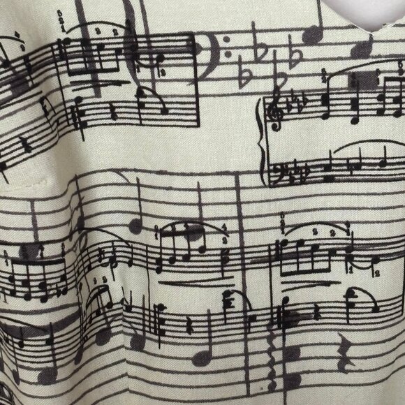 Modcloth "In the Key of Chic" Musical Score Dress in Black and Cream - Picture 9 of 12